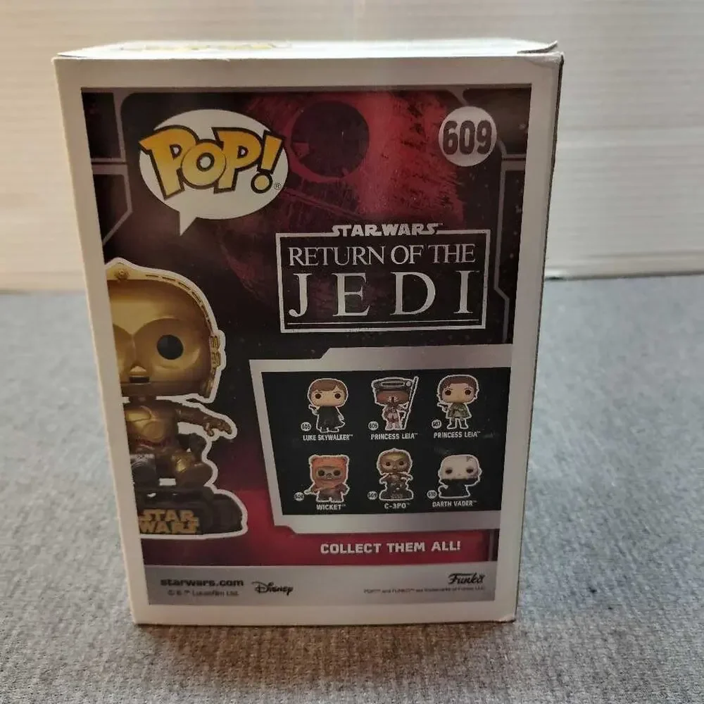 Funko Pop Star Wars C-3PO #609 Return of the Jedi Bobble Head Figure New